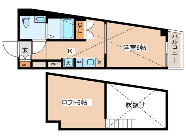 ネイ池袋の物件間取画像